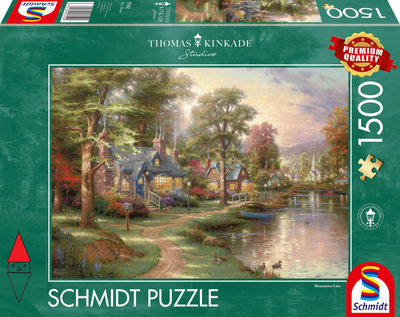 Puzzle Schmidt PQ Thomas Kinkade Nad jeziorem 83.6 x 58.8 cm 1500 elementów (4001504574529)