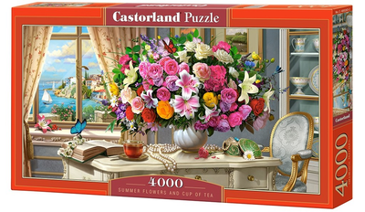 Puzzle Castorland Letnie kwiaty i filiżanka herbaty 138 x 68 cm 4000 elementów (5904438400263)