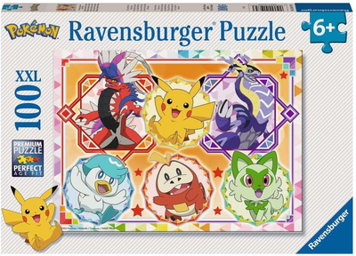 Puzzle Ravensburger Pokemon Szkarłatne i fioletowe legendy 49 x 36 cm 100 elementów (4005555010753)