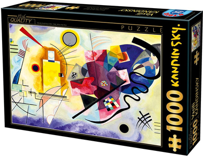 Puzzle D-Toys Wasilij Kandinsky Żółty-czerwony-niebieski 68 x 47 cm 1000 elementów (5947502875123)