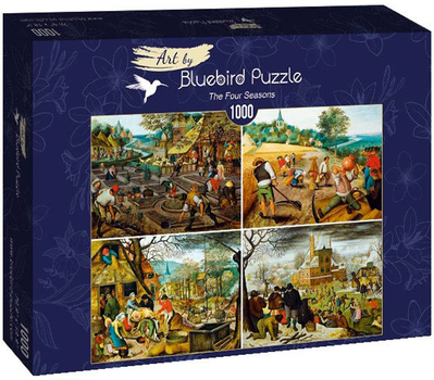 Puzzle Bluebird Pieter Brueghel Cztery pory roku 68 x 48 cm 1000 elementów (3663384600203)