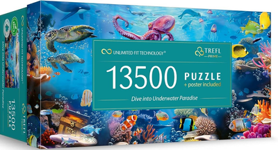 Puzzle Trefl Dive into Underwater Paradise 198.6 x 137.6 cm 13500 elementów (5900511810271)