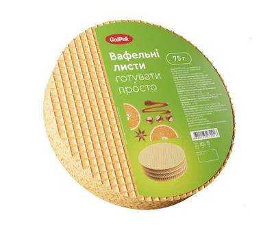Вафельні листи білі ТМ Golpek 75 g