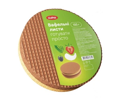 Вафельні листи карамельні ТМ Golpek 100 g