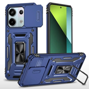 Ударопрочный чехол Camshield Army Ring для Xiaomi Redmi Note 13 4G Синий / Navy Без бренда