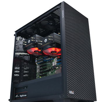 Сервер двухпроцессорный TOWER PowerUp #48 Xeon E5 2695 v2 x2/64 GB/SSD 480 GB х2 Raid/Int Video