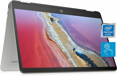 Ноутбук HP Chromebook x360 14" HD Touch 4/32GB N5030 (14a-ca0023nr) Silver (BOX)