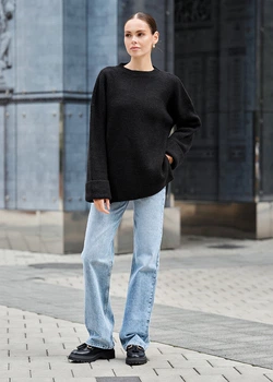 Жіноча в'язана кофта Staff lun black oversize XS-S