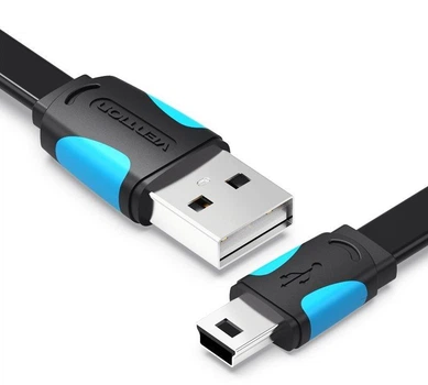 Кабель передачи данных Vention USB 2.0 to Mini USB 2 м Black (VAS-A14-B200)
