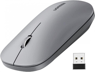 Беспроводная бесшумная мышь Ugreen Portable Wireless Grey (MU001)