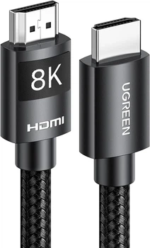 Кабель HDMI UGREEN 8K 4K HDMI 2.1 Cable Ultra High Speed ​​1м Black (HD150)
