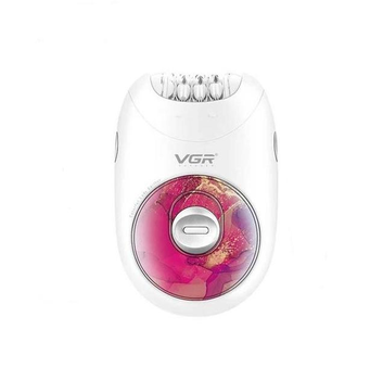 Аккумуляторный беспроводной женский эпилятор VGR V 706 компактный с 2 ​​режимами скорости