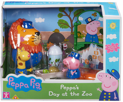 Zestaw zabawek Peppa 07173 Dzień w Zoo 3 Figurki + Akcesoria (5029736071738)