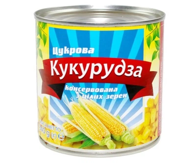 Кукуруза сахарная консервированная ж/б ТМ БТМ 340 g