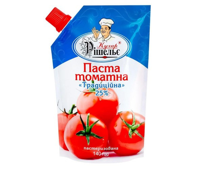 Томатна паста Традиційна 25% д/п Кухар Рішельє 140 г