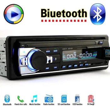 Автомагнітола JSD-520BT 1DIN з Bluetooth, USB, SD, AUX, FM-радіо та зарядкою