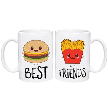 Парні чашки Best Friends couple Білі 330 мл