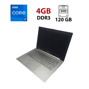 Ультрабук Asus ZenBook UX31A / 13.3" (1920x1080) IPS / Intel Core i7-3517U (2 (4) ядра по 1.9 - 3.0 GHz) / 4 GB DDR3 / 120 GB SSD / Intel HD Graphics 4000 / WebCam / USB 3.0 б/у