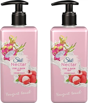 Упаковка крем-мила Shik Nectar Лічі і пітахая 450 мл x 2 шт (2301000481843)