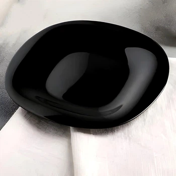 Квадратна чорна тарілка для закусок Luminarc Carine Black 190 мм (L9816)