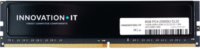 Pamięć RAM Innovation IT DDR4-3200 8192MB PC4-25600 Black (4251538817493)