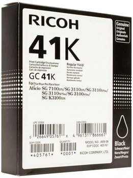 Tusz do drukarek Ricoh GC41HK Black (4961311866661)