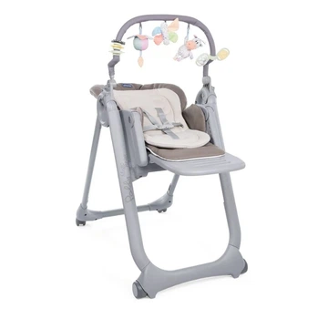 Стільчик для годування Chicco Polly Magic Relax New, сіро-бежевий