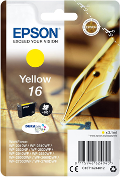 Tusz do drukarek Epson T162440 3.1 ml Yellow (C13T16244012)