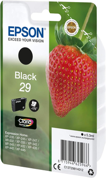 Tusz do drukarek Epson T29 5.3 ml Black (C13T29814022)