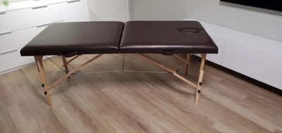 Массажный стол, кушетка Relax 2секции ширина 70см+підголівник коричневий
