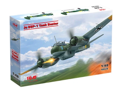 Сборная модель ICM Ju 88P-1 Истребитель танков 48228