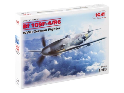 Сборная модель ICM Мессершмит Bf 109F-4/R6, немецкий истребитель 2 Мировой войны 48107