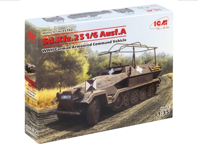 Збірна модель ICM Sd.Kfz.251/6 Ausf.A, Німецький командирський Бронетехніка 2 Світової війни 35102