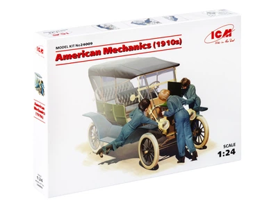 Сборная модель ICM Американские автомеханики 1910-е гг. 3 фигуры 24009