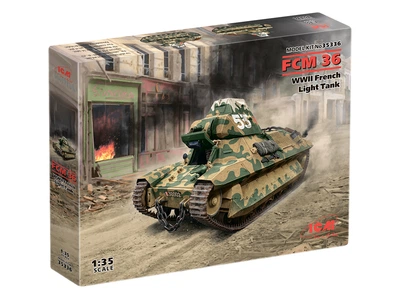 Сборная модель ICM FCM 36, Французский легкий танк II СВ 35336