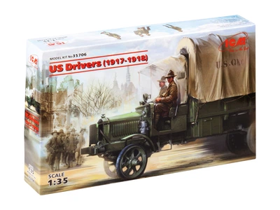 Збірна модель ICM Водії США 1917-1918 2 Фігури 35706
