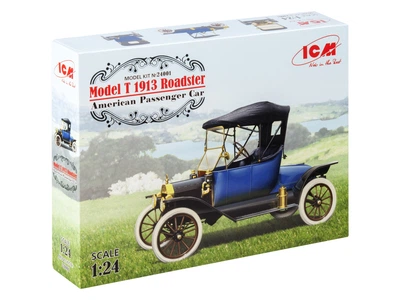 Сборная модель ICM Model T Roadster 1913 г., американский пассажирский автомобиль 24001