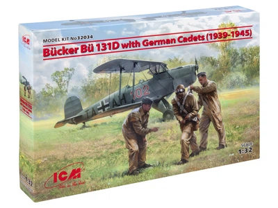 Сборная модель ICM Bücker Bü 131D с немецкими кадетами 1939-1945 32034