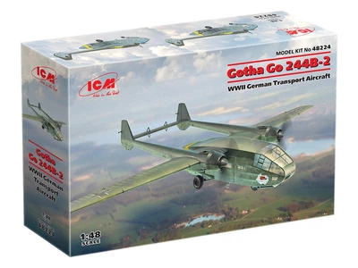Сборная модель ICM Gotha Go 244B-2, немецкий транспортный самолет 2СВ 48224