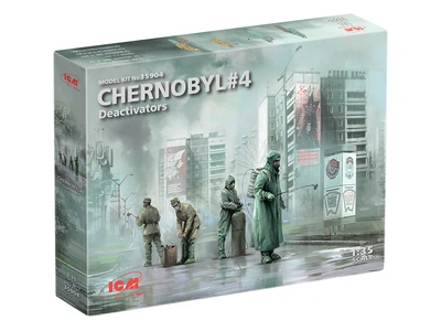 Сборная модель ICM Чернобыль #4. Дезактиваторы 4 фигуры 35904