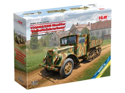 Сборная модель ICM V3000S/SSM Maultier "Einheitsfahrerhaus", немецкий автомобиль 2СВ 35410