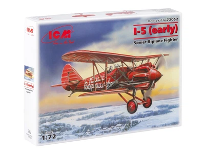 Сборная модель ICM И-5 ранний , советский истребитель-биплан 72052