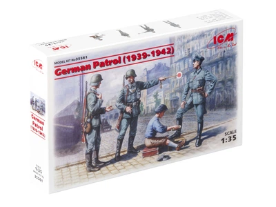 Збірна модель ICM Німецький патруль 1939-1942р. набір з 4 фігур 35561