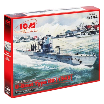 Сборная модель ICM U-Boat типа IIВ, немецкая подводная лодка 1943 г. S.010