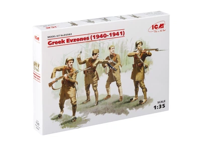 Сборная модель ICM Греческие евзоны 1940-1941 гг , 4 фигуры 35562