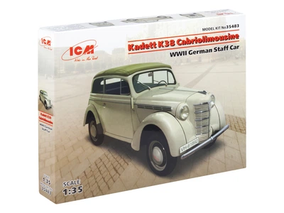 Сборная модель ICM Kadett K38 Cabriolimousine, Немецкий штабной автомобиль 2СВ 35483