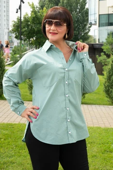 Сорочка Alenka Plus 1558-11, 54, м'ятний