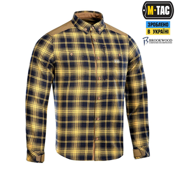 Рубашка M-Tac Redneck Shirt Navy Blue/Yellow Размер XS/L