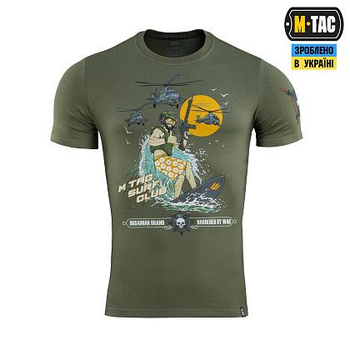 Футболка M-Tac Surf Club Light Olive Размер XS