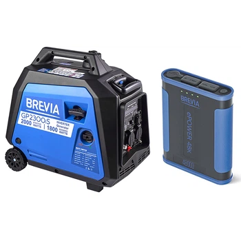 Комплект генератор инверторный Brevia 2,0 кВт (ном 1,8 кВт) + повербанк (Power Bank) Brevia ePower 48Ah